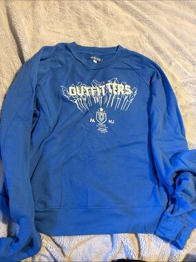 Urban Outfitters Royal Blue Graphic Crewneck Sweater